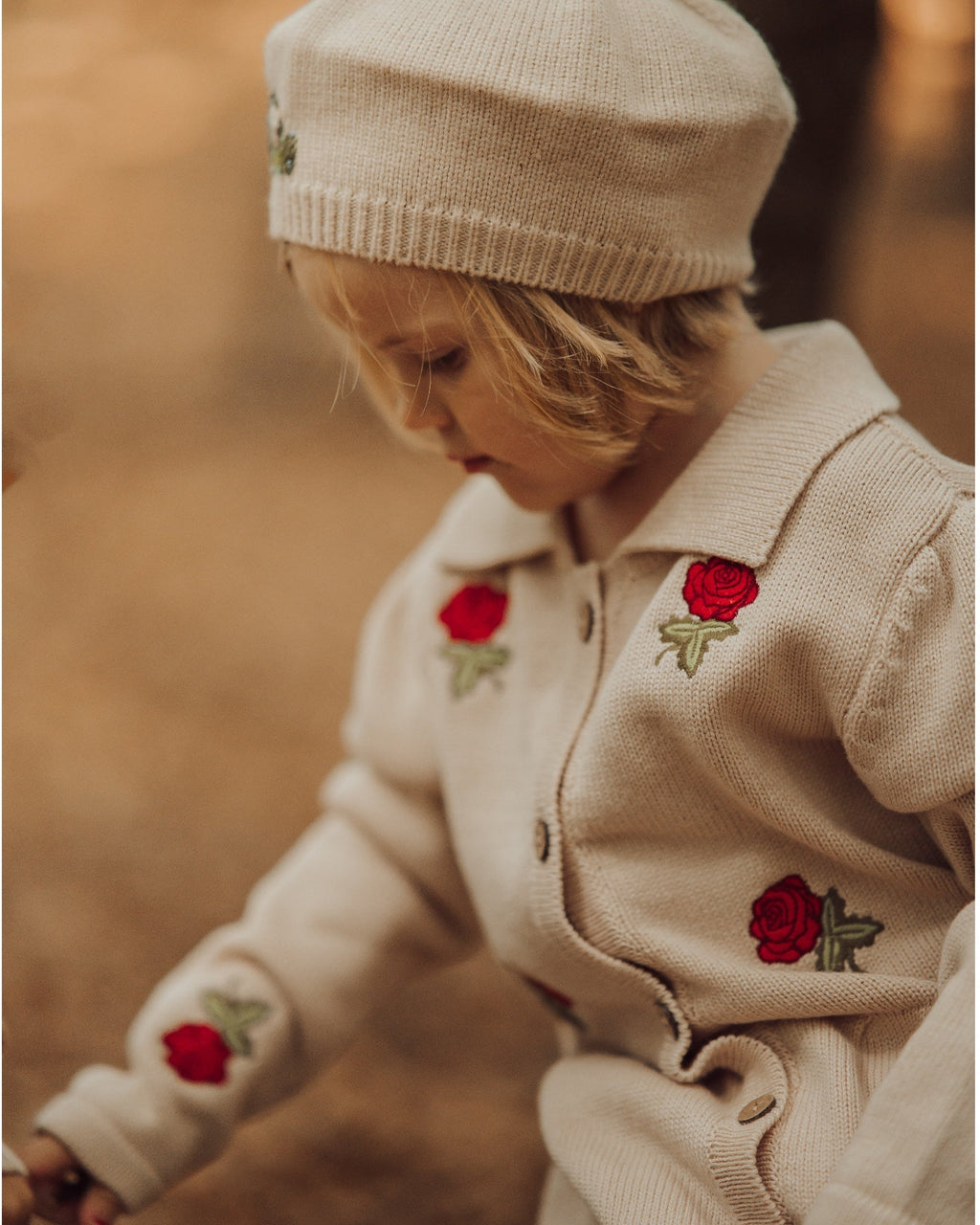 Geborduurde Rozen Cardigan
