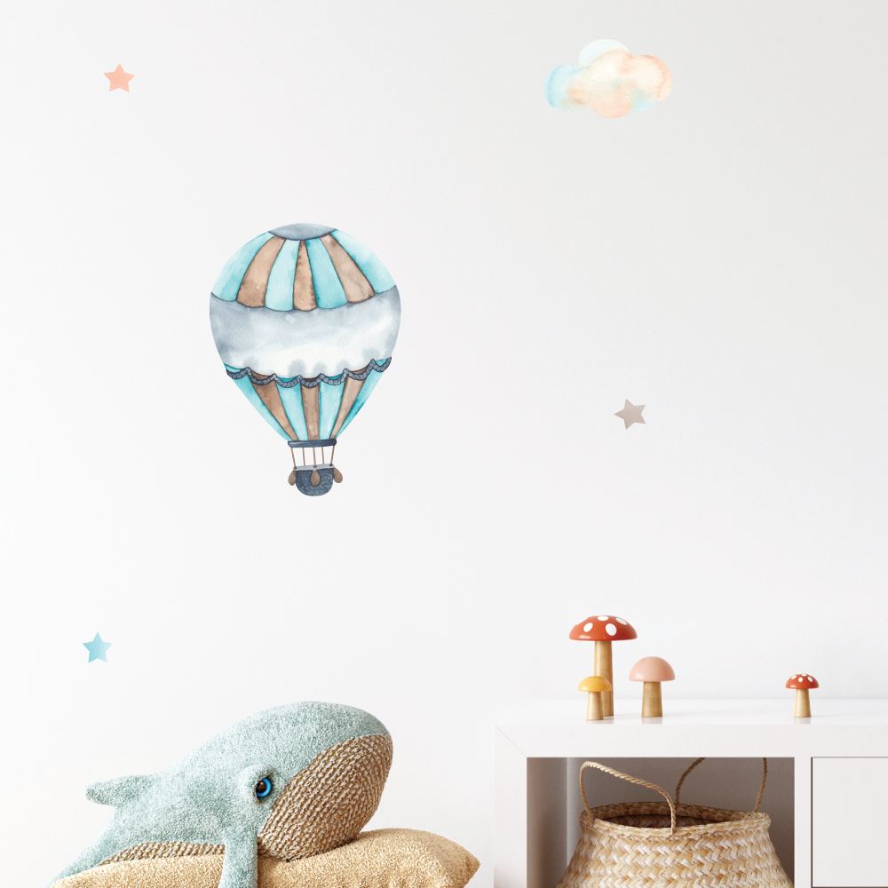 Luchtballonnen muurstickers (35 stuks)